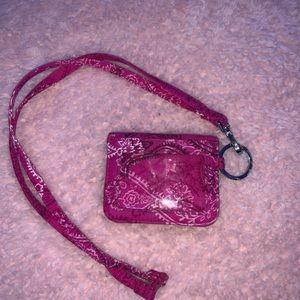 Vera Bradley Landyard and Snap ID Case